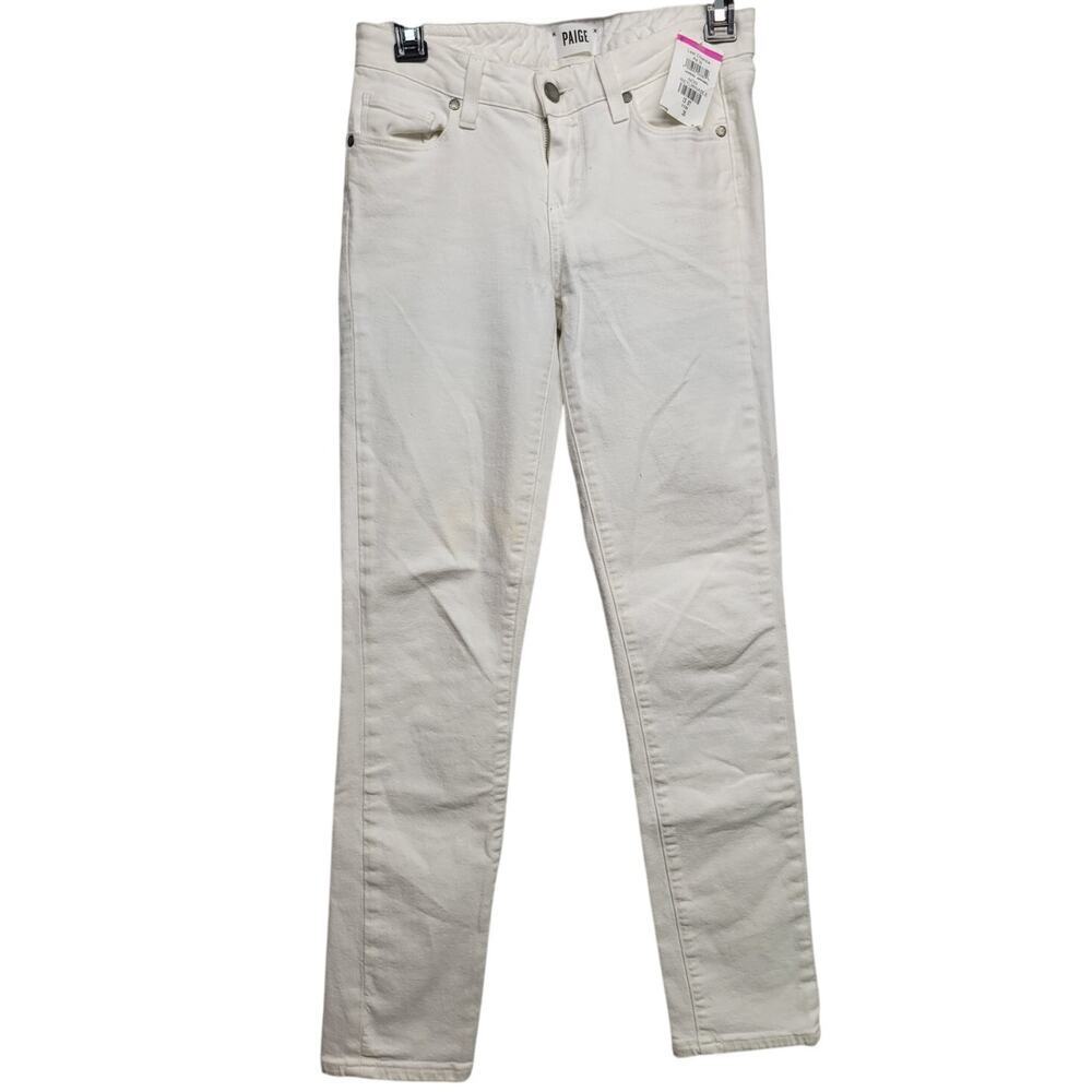 Paige Skyline Ankle Peg in Crisp White Size 26
